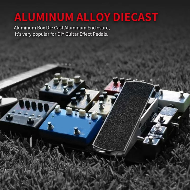 5PCS Guitar Effect Pedal Enclosure 1590B Aluminum Diecast Stomp Box Toggle Switch Box Case