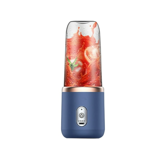 ¡Liquidación en Tainini! Exprimidor doméstico, pequeño dispensador de jugo, mini portátil con carga (modelo de 6 cuchillas sin tapa)