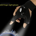 thumbnail image 1 of Guantes de pesca iluminados con linterna LED, iluminación de mantenimiento, luces para los dedos, guantes de medio dedo para pesca nocturna al aire libre en invierno, 1 of 5