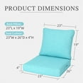 thumbnail image 5 of Aoodor 23" x 26" Patio Deep Seat Cushion Set, Water Resistant & Fade Resistant Outdoor Furniture Cushions with Adjustable Straps for Patio, Deck, Garden, Set of 2, 5 of 8