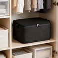 thumbnail image 5 of Bolsa de cuero encerado para acolchar, ideal para viajes y el hogar. Organizador grande y cómodo para mantas y ropa. Bolsa de equipaje duradera para el hogar, perfecta para guardar ropa de cama., 5 of 5