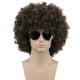 thumbnail image 1 of Peluca Karlery Afro de los años 70 y 80, corta, rizada, marrón oscuro, para hombre y mujer, 1 of 4