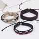 thumbnail image 3 of Pulseras para mujer, regalos para mujeres y hombres, pulsera de cuero tejida vintage, juego de pulseras de cuero de aleación, joyería de pulsera, 3 of 3