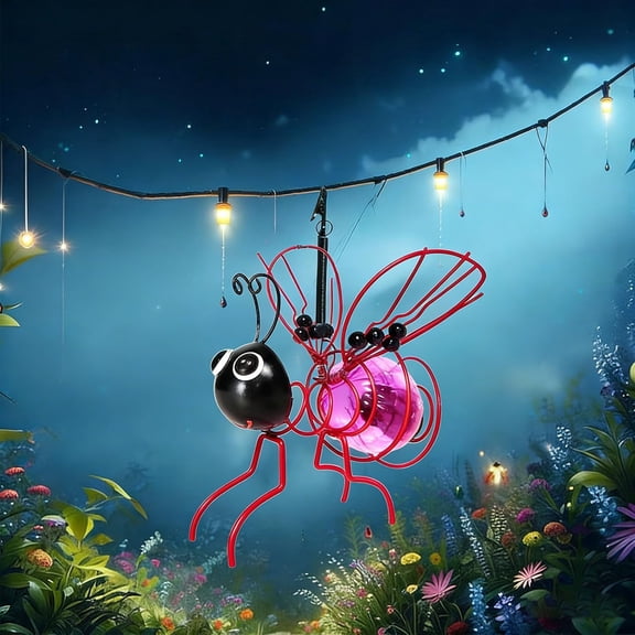 Outdoor Hanging Solar Light – Bee-Shaped, IP44 Waterproof Warm LED, Energy-Efficient for Garden, Patio, and Home Decor
