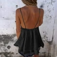 thumbnail image 3 of fatyb Womens Flowy Tank Tops Ruffle Hem Spaghetti Strap Camisole Lightweight Summer Beach Cami Shirts, 3 of 7