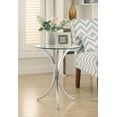 thumbnail image 2 of Eloise Round Glass Top Accent Side Table Chrome, 2 of 3