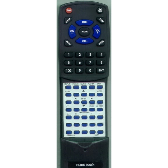 Replacement Remote for SHARP 076B0MQ010, 9JD076B0MQ010, RT076B0MQ010, GA470WJSA, LC32SH20U, LC37SH20U, LC26SH10U, LC32SH10U, LC26SH20U