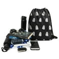 thumbnail image 3 of 13.5 x 16.5 Inch Halloween Pattern of Waterproof Drawstring Backpack with Shoe Compartment – Lightweight Dry Wet Separation Gym Bag for Men Women & Teens, 3 of 5