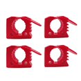 thumbnail image 4 of Miulika 4 Pieces Generic Quick Release Rubber Clamp Mount Kit Tool Organizer Parts Red, 4 of 9