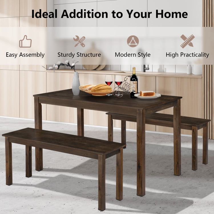 Finihen Dining Set, Dining Table Set, 3 Pieces Modern Studio Collection Table, for Home, Restaurant, Coffee Finihen Dining Set, Dining Table Set, 3 Pieces Modern Studio Collection Table, for Home, Restaurant, Coffee