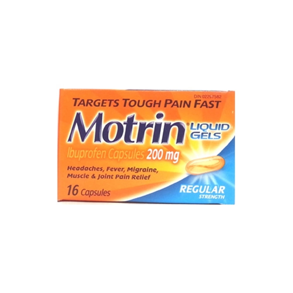 MOTRIN LIQUID GEL 16 CAPSULES 200MG Walmart Canada