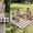 Coffee, variant on Extra Large Waterproof Picnic Blanket 78.74 Inch, Foldable Cute Beach Outdoor Camping Mat, Gingham Checkered Picnic Mat for Park Lawn Grass Ground Travel Essential Concert Must Have