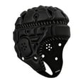 thumbnail image 3 of Casco de rugby con protección para la cabeza, absorción de impactos, ajustable. Negro, 3 of 9