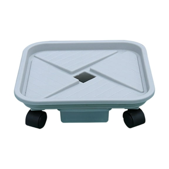Movable Pot Tray With Wheel Heavy Duty Rolled Plant Rack Square Indoor