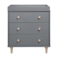 thumbnail image 2 of Lolly 3 Drawer Dresser Changer with  Removable Changing Tray - Grey/Washed Natural, 2 of 6