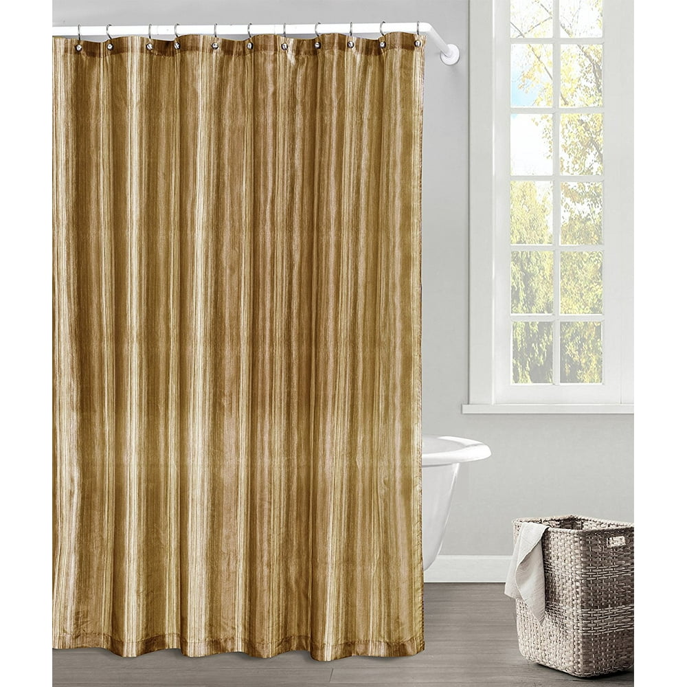 Brown Unique MultiColored Ombre Shower Curtain