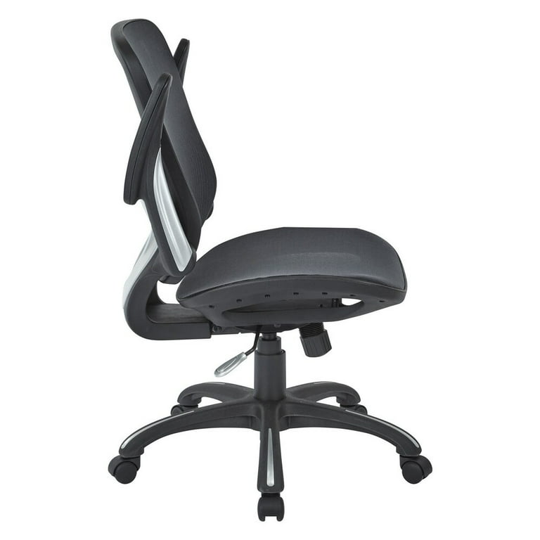 Mesh Black Fabric Seat and Back Managers Chair by Office Star