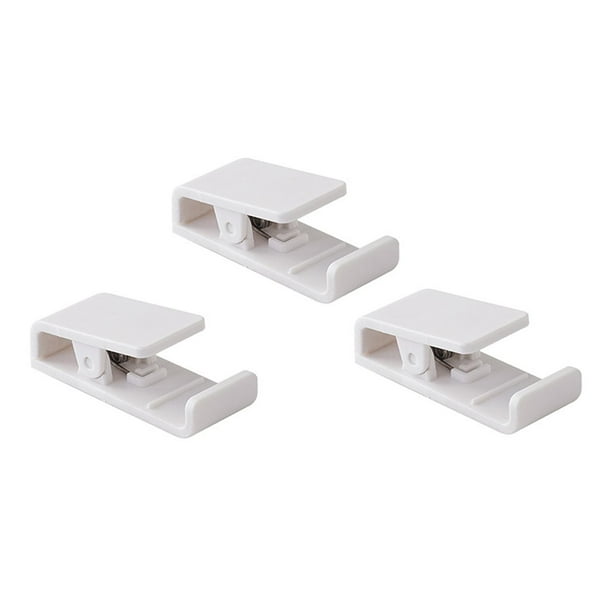 Clips para carpetas, soporte para teléfono de escritorio, marcapáginas multiusos, soporte para libros para viajes Blanco