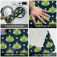 thumbnail image 4 of Front Door Mat Indoor Outdoor Outside Entrance - 16*24in Washable Frog Prince Crowns Navyblue Thin Bathroom Rugs Fit Under Door, Bath Rugs for Bathroom, Kitchen Rugs Mats for Floor, 4 of 6