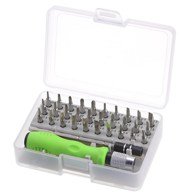 Electrónica Reparación Herramienta Kit, 32 en 1 Magnético Precisión Destornillador Pinzas Juegos para Reparación Móvil, Computadora, Laptop, Pequeños Electrodomésticos