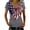 Grey, variant on MEICHEN Women Summer Patriotic Graphic Tees Casual Usa 250th Anniversary T Shirts Short Sleeve Blouse Tops