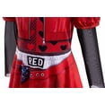 thumbnail image 6 of Hulaha Girls Red Punk Dress Kids Party Dress Costume with Wig, 6 of 6