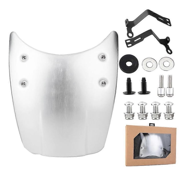 Motorcycle Aluminum Windshield Windscreen For BMW R nine T 2014-2017 Motorcycle Parts Silver