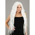 thumbnail image 3 of Bright White Long Wavy Wig, 3 of 4