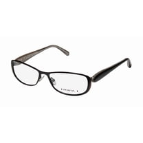NEW KOALI 7186K WOMENS/LADIES DESIGNER FULL-RIM BLACK / TAUPE FRAME DEMO LENSES 52-15-130 EYEGLASSES/GLASSES