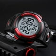 thumbnail image 2 of Men's Big Dial Outdoor Multifunction Sports Watch Military LED Digital Wristwatch Black Rubber Alarm Watch for Men, 2 of 12