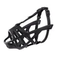 thumbnail image 1 of Hioecau Dog Muzzle Basket Muzzle Prevents Biting Chewing Safe And Humane Cage Mouth Cover Adjustable Fit for Aggressive Dogs Training Grooming, 1 of 8