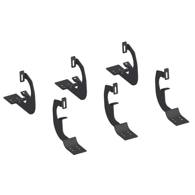 Aries 4490 Nerf Bar Mounting Kit For Aries 6 Inch Oval Nerf Bars; Rocker Panel Mount