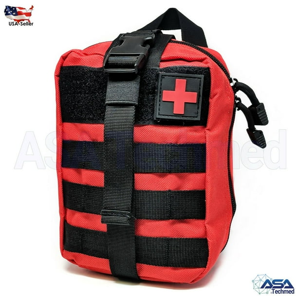 Tactical MOLLE Rip Away EMT Medical First Aid IFAK Pouch (Bag Only) RED