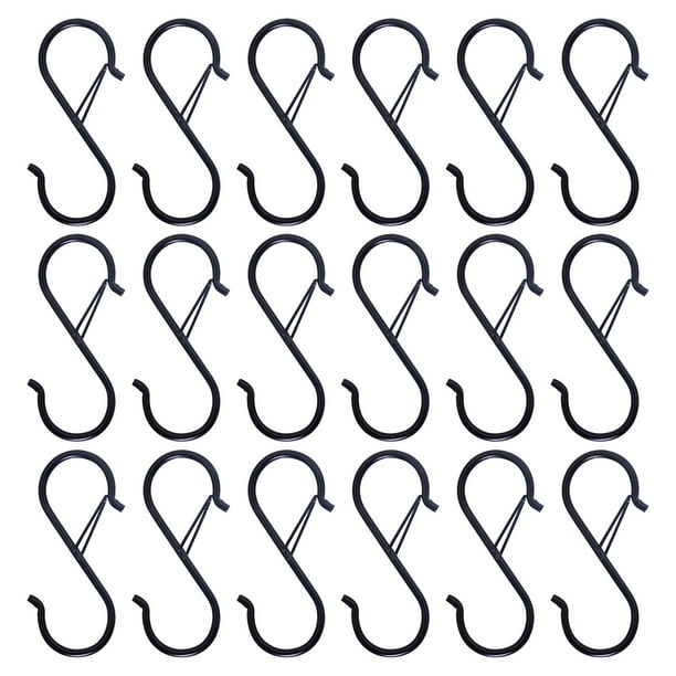 jovati Closet Rods for Hanging Clothes Heavy Duty 18 Pcs S Hooks for  Hanging S Shaped Hooks for Kitchen Utensil and Closet Rod S Hooks for  Hanging Clothes 