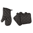 thumbnail image 4 of Oven Mitts For Kitchen - Oven Gloves & Pot holders - Black - Set of 4, 4 of 6