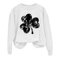 thumbnail image 3 of toraway Sweat à Capuche Graphique pour Femmes, Manches Longues, Col Rond, Imprimé Saint P Day, TG, 3 of 4