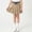 Khaki, variant on Vornjynx Girls Pleated Skirt High Waist Cute Bow with Liner Kids Casual Fashion Mini Skirt Khaki Size 11-12