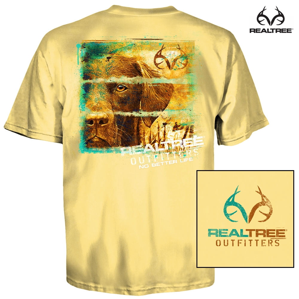 Realtree Lab Focus T-Shirt (L)- Yellow 