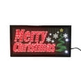 thumbnail image 1 of FixtureDisplays® Panneau à DEL Animé « Merry Noël » Flocon de Neige Décoration Intérieure Suspension Affichage de Message Couleur 16676, 1 of 5