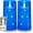 Blue, variant on Flameless Candles with Embedded String Fairy Lights, Operated Candles, LED Candle, Candles with Remote Control and Timer, Grey, Set of 2(H 6" 6")