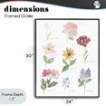 thumbnail image 4 of Stupell Industries Bohemian Labeled Flower Varieties Black Framed Giclee Art, 24 x 30, by Lucille Price, 4 of 8