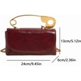 thumbnail image 6 of SPEKSEE Women Creative Pin Handbag with Chain PU Leather Elegant Dinner Bag Large Capacity Versatile Sling Bag Wedding Party Evening, 6 of 9