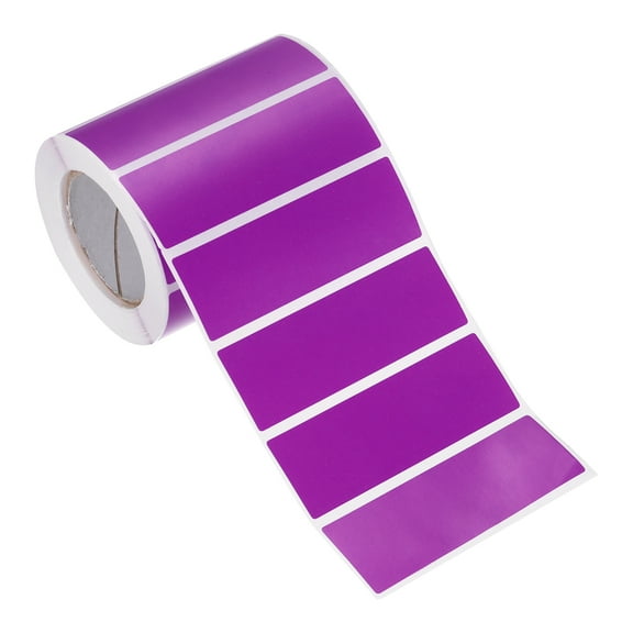 Colored Thermal Labels 3x1 Inch, 500 Pcs Color Direct Thermal Printer Sticker Label Roll, Purple