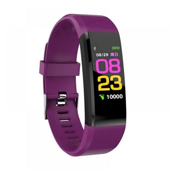 HOPDAY Fitness Tracker GW565D Heart Rate & Sleep Monitor Unisex Purple Smart Wristband, 0.96''