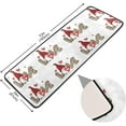 thumbnail image 4 of Dreamtimes Leopard Love Gnomes Hallway Runner Rug 2'x6' Kitchen Rug with Rubber Backing Mothers Day Heart Plaid Non Slip Entryway Rug Runner Washable Soft Area Rug for Hallway Bedroom Kitchen Decor, 4 of 6