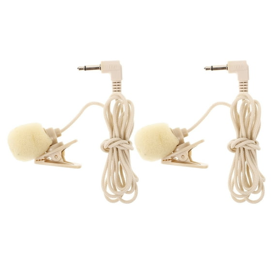 OUNONA 2pcs Lapel Microphone Mobile Phone High Sensitivity Recording Mic For Meeting Interview Lavalier Clip On Microphone Tiny Shirt Microphone Clip On Mic Lavalier Lapel Microphone