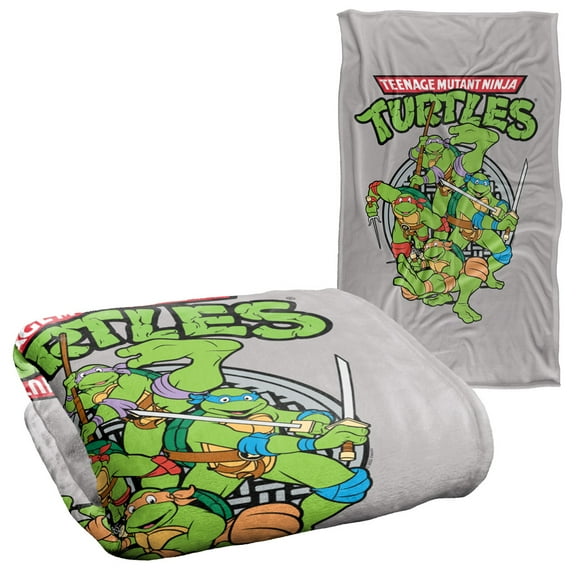 TMNT Blanket, 36"x58" TMNT Group Silky Touch Super Soft Throw Blanket