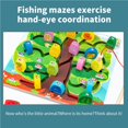 thumbnail image 4 of Juego De Juguetes De Laberinto Colorido, Juguetes A Juego De Pesca, Juego De Colocación De Frutas, Juego De Juguetes Para Niños Mayores De 3 Años Yuarrent FN002806-00, 4 of 6