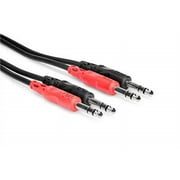 Hosa - CSS-203 - 3m Stereo Interconnect Cable - Dual 1/4 in TRS Male to Same