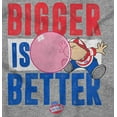 thumbnail image 2 of Funny Dubble Bubble Bigger is Bettter Men's Graphic T Shirt Tees Brisco Brands S, 2 of 4